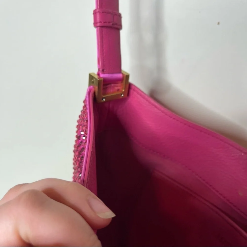 Magda Butrym Medium Vesna Pink Crystals Hobo Bag $3265